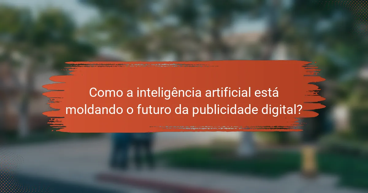 Como a inteligência artificial está moldando o futuro da publicidade digital?