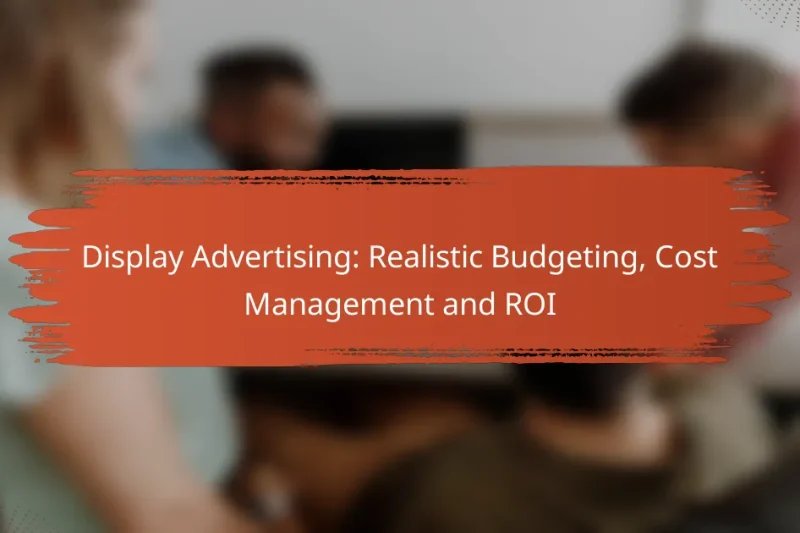 Publicidade Display: Orçamento Realista, Gestão de Custos e ROI