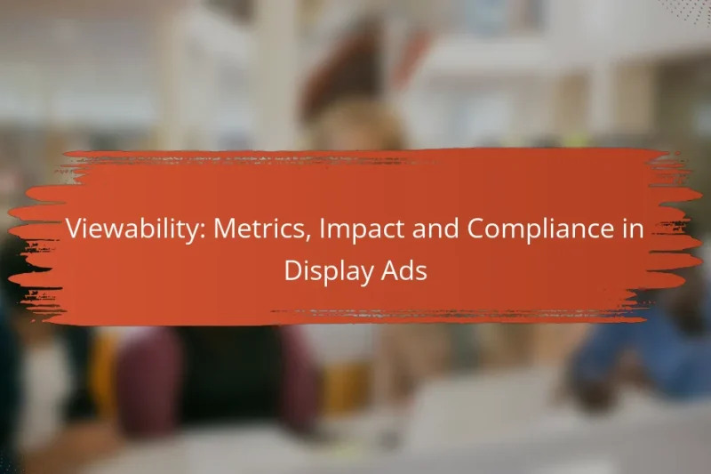 Visualização: Métricas, Impacto e Conformidade em Anúncios Display
